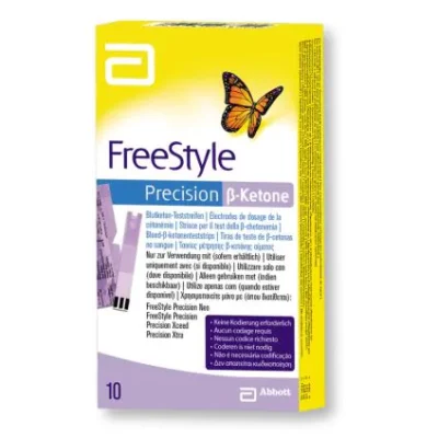 Тест-смужки FreeStyle Precision ß-Ketone — упаковка збоку