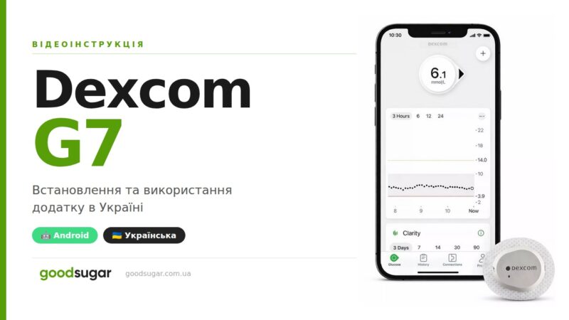 Dexcom G7: як встановити та налаштувати додаток на Android в Україні