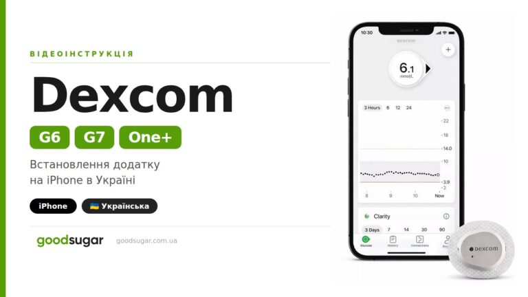 Dexcom на iPhone в Україні: G6, G7, One+ — інструкція | GoodSugar